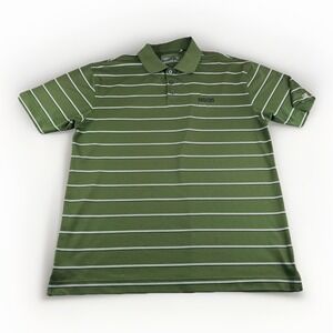 Green Bay Packers Cutter Buck Polo Mens XL Striped CB Dry Tec Embroidered Shirt